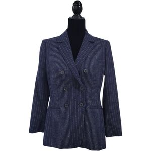 Tailored by REBECCA TAYLOR Pinstripe Blazer Size 2